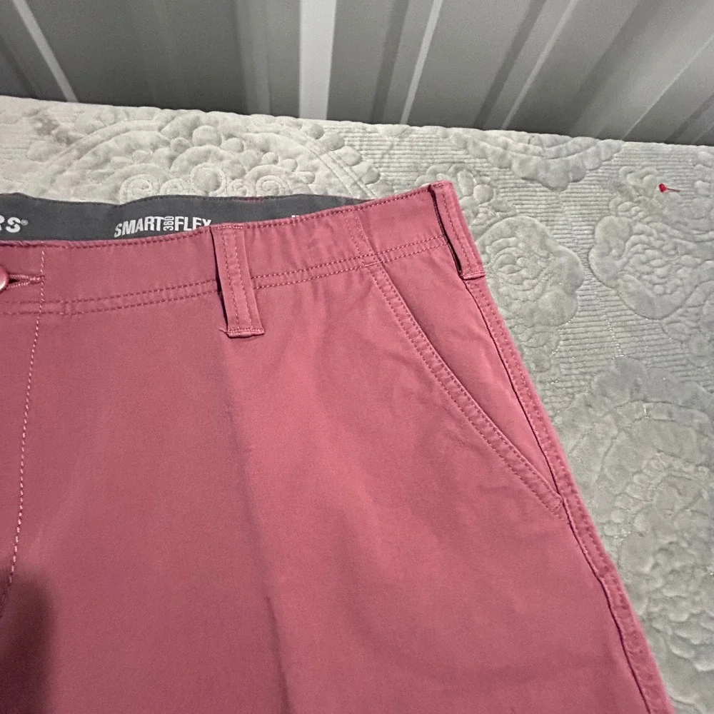 Dockers Mens Smart 360 Flex Chino Shorts 42 Clay Pink Smart Series Stretch New